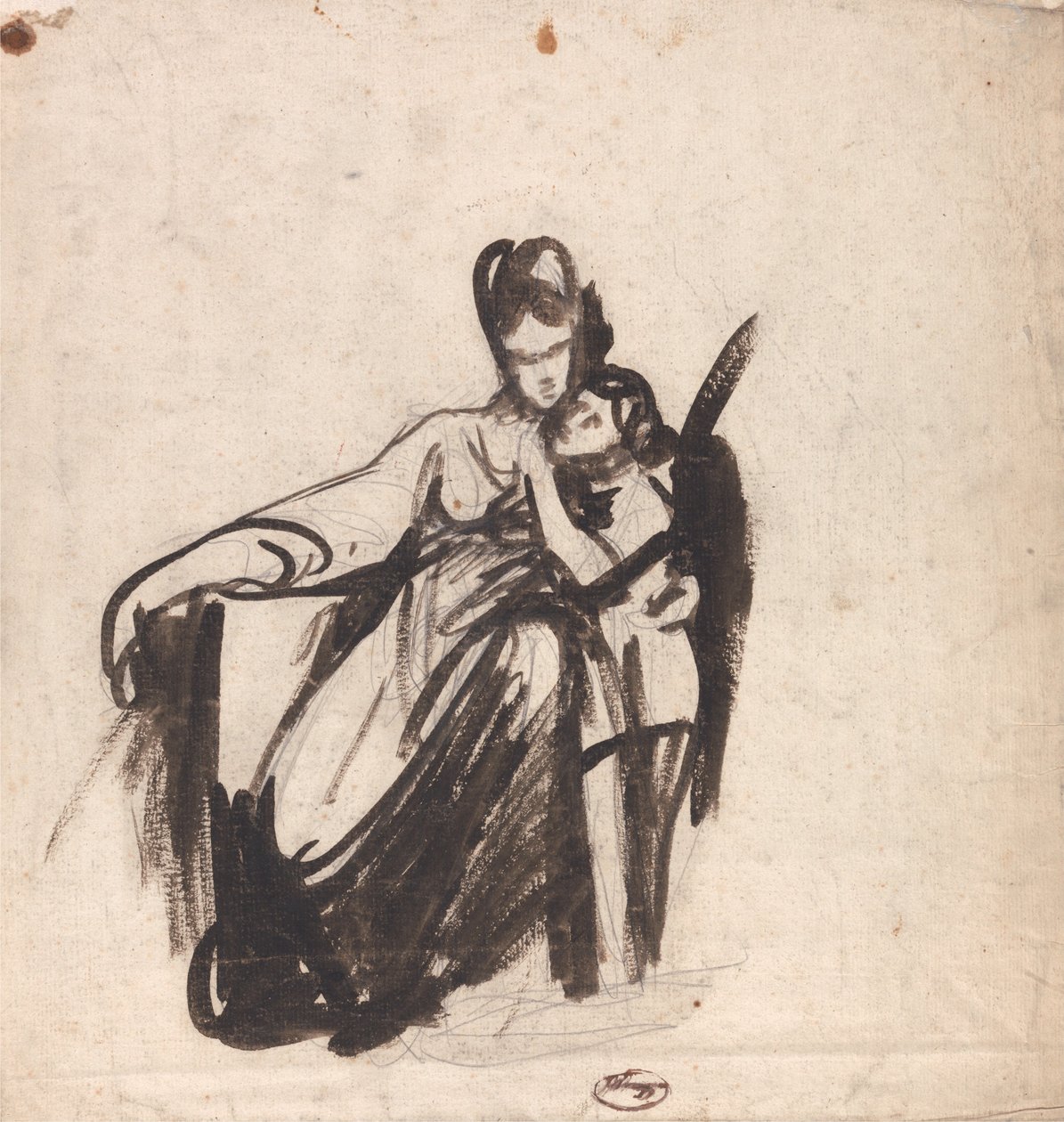 Madre e figlio da George Romney