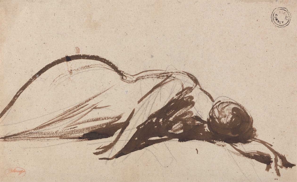 Prostrate Woman da George Romney