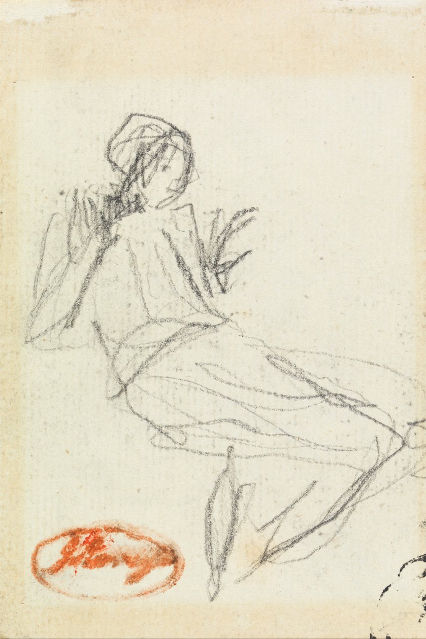 Contadina seduta da George Romney