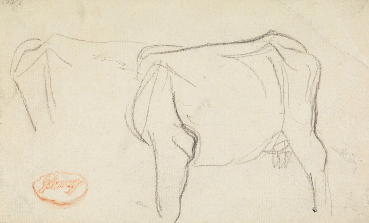 Studio di una mucca da George Romney