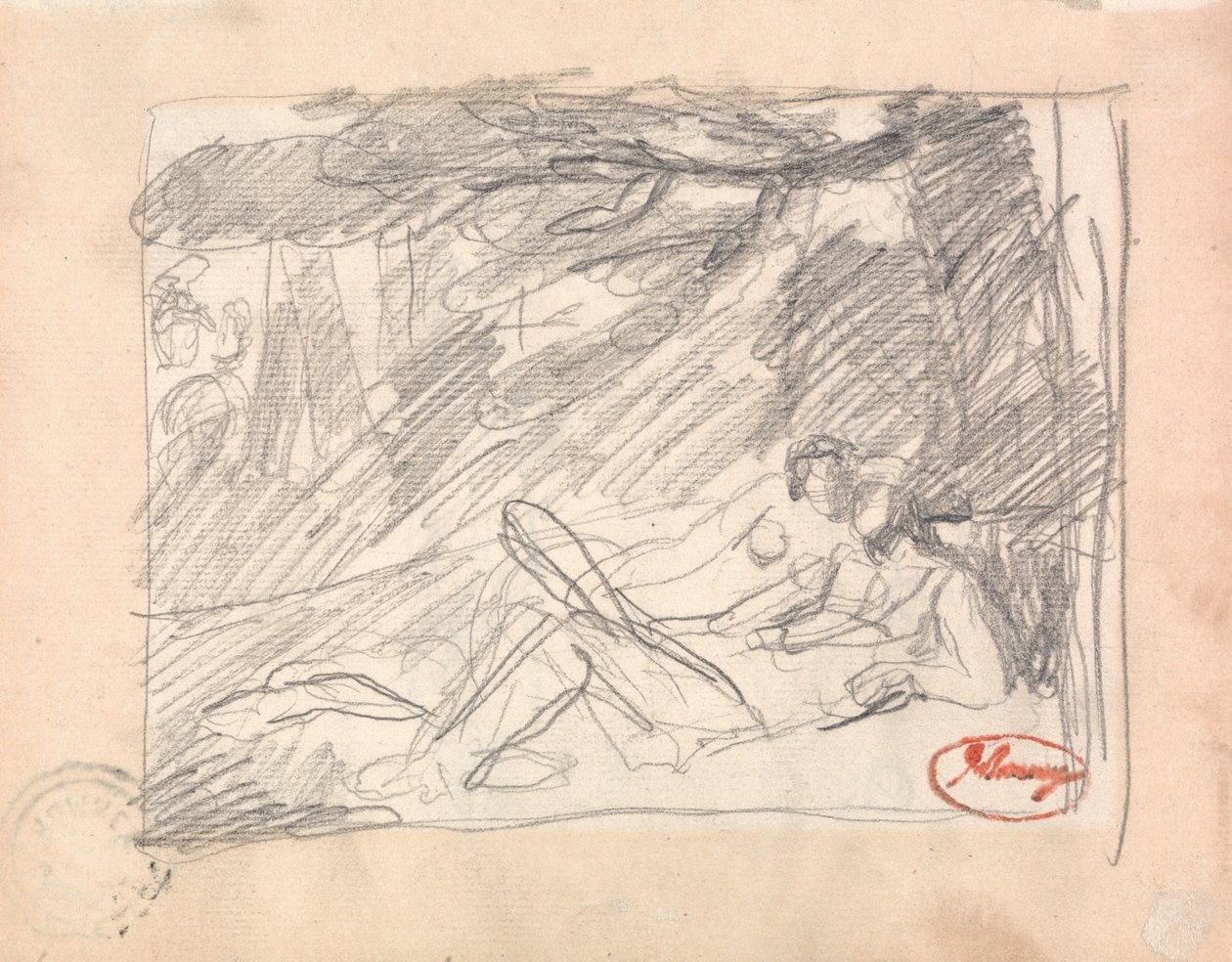 Due amanti in un paesaggio da George Romney
