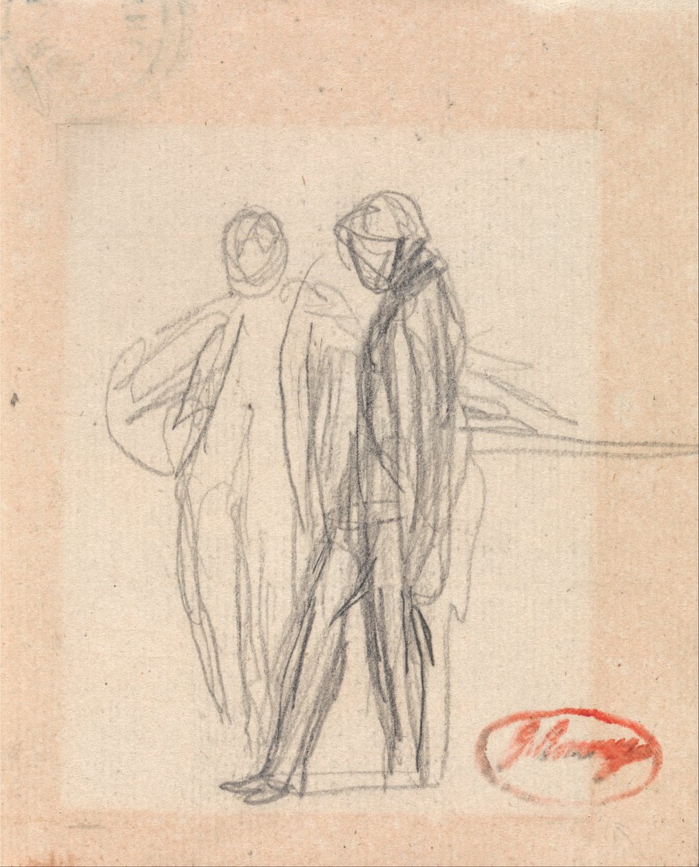 Due figure in piedi da George Romney