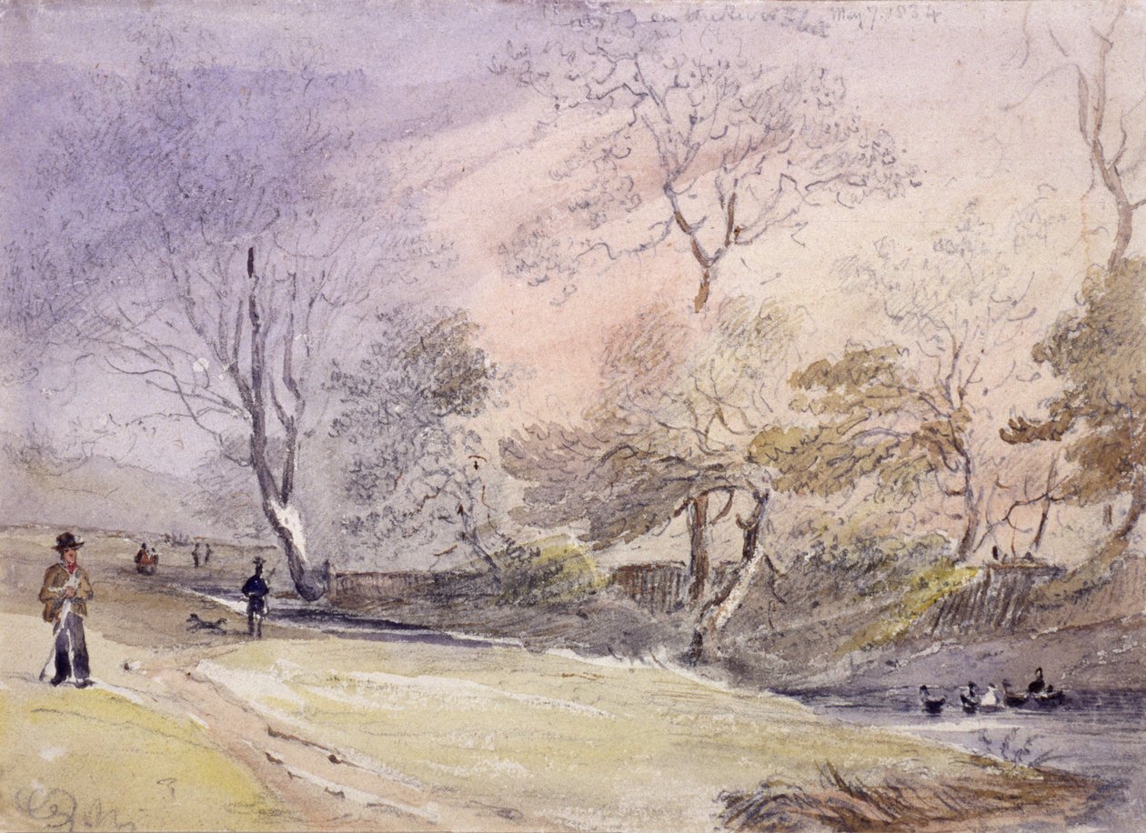 Fiume Fleet, Hampstead, Londra da George Shepheard