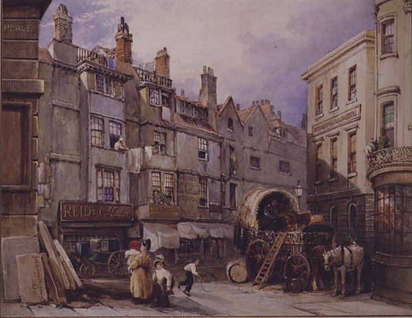 Scena di Strada a Londra da George Sidney Shepherd