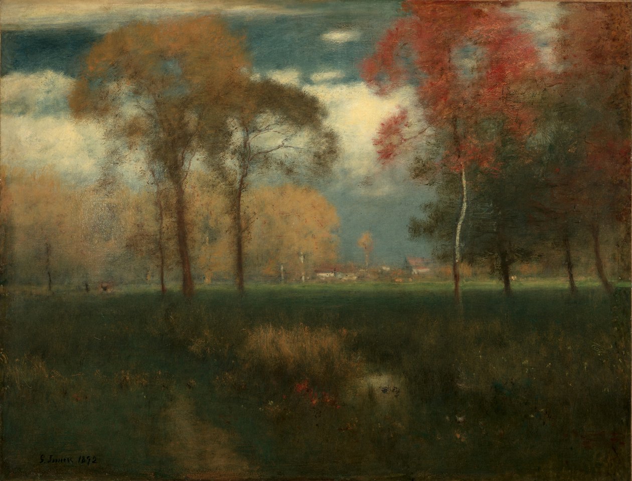 Giornata autunnale soleggiata, 1892 da George Snr. Inness
