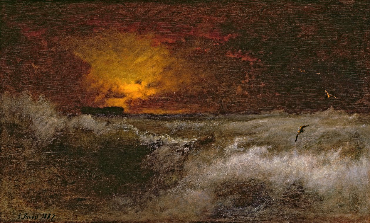 Tramonto sul mare, 1887 da George Snr. Inness