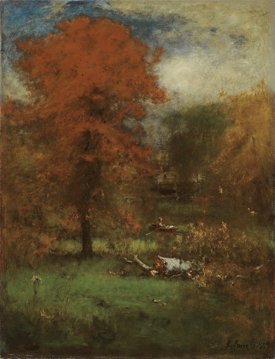 Lo stagno del mulino da George Snr. Inness