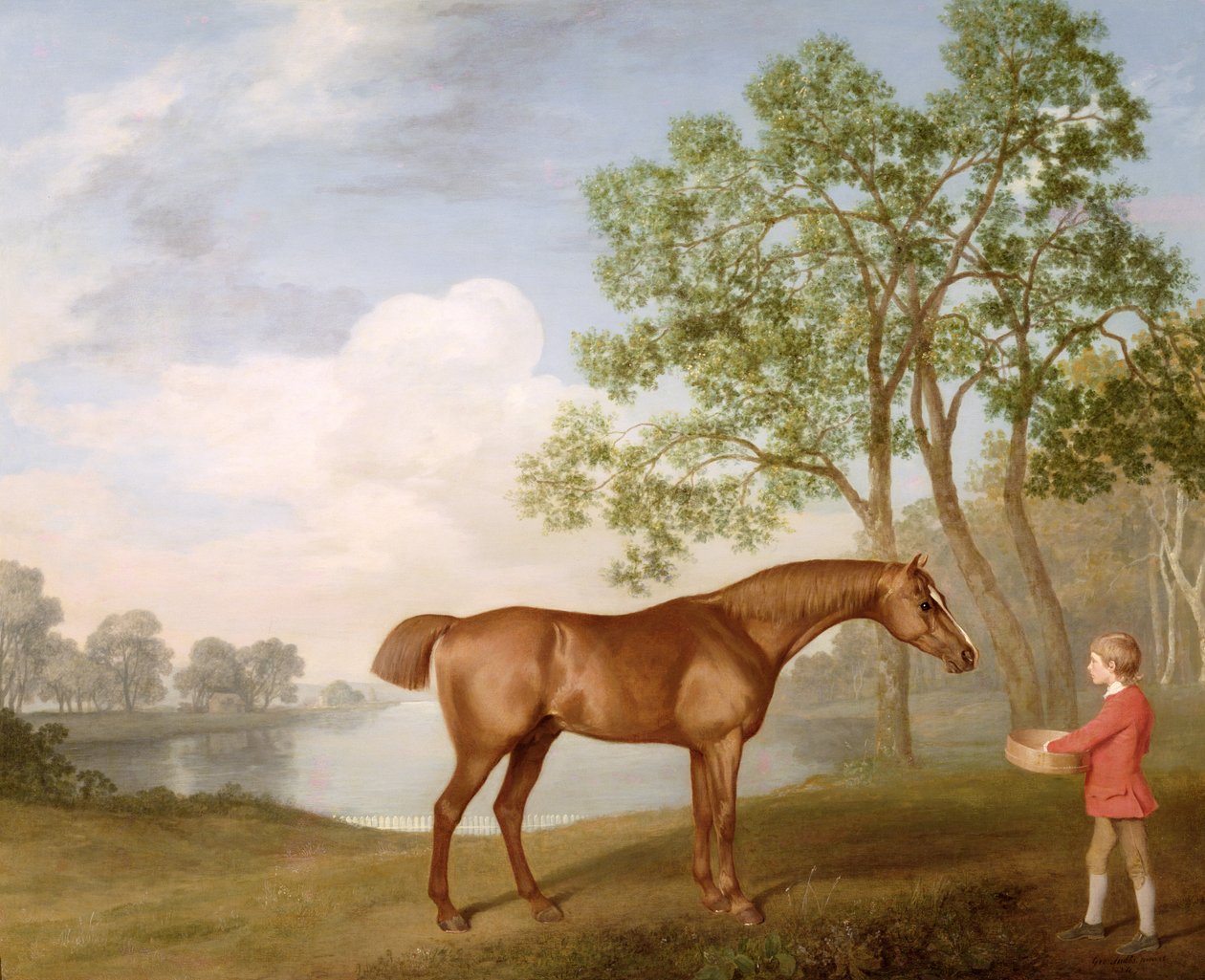 Zucca con un ragazzo di stalla da George Stubbs