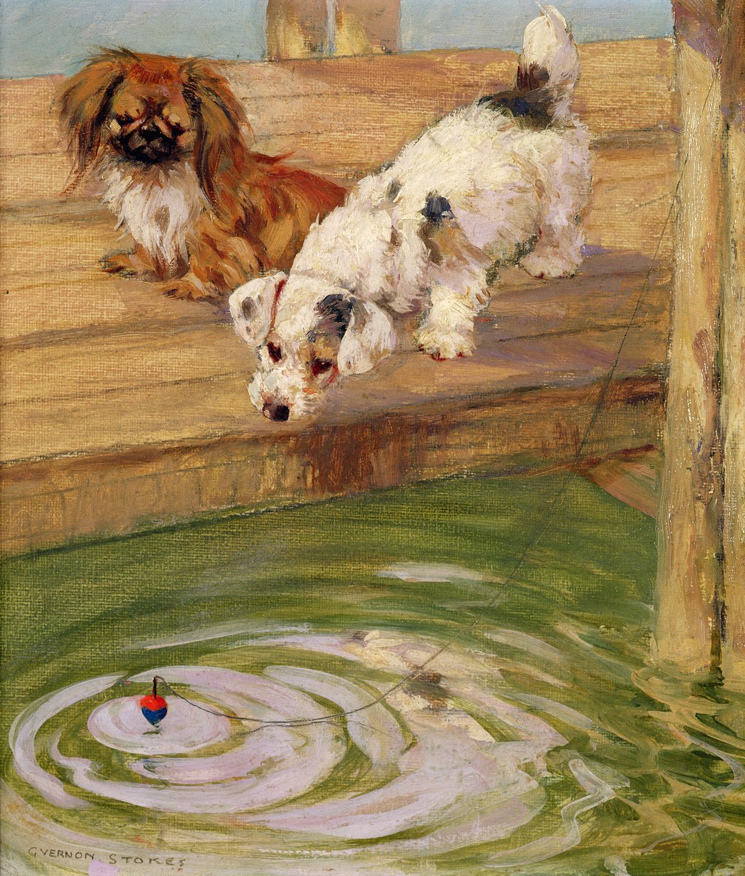 Un Peke e un Terrier da George Vernon Stokes