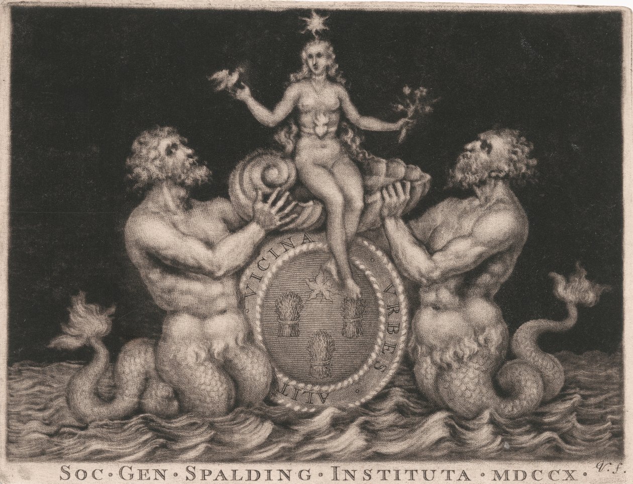 Ex libris: La Società dei Gentiluomini di Spalding da George Vertue