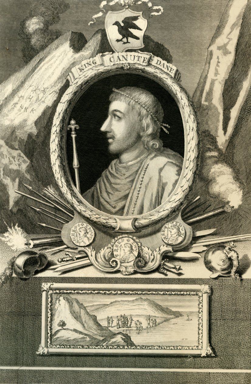 Re Canuto il Danese, 1732 da George Vertue