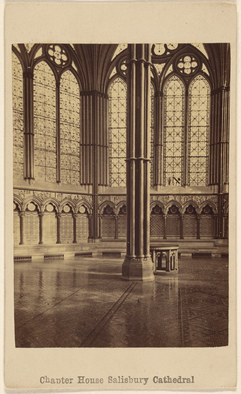 Sala Capitolare. Cattedrale di Salisbury. da George Washington Wilson