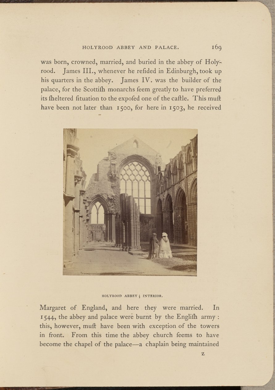 Abbazia di Holyrood; Interno da George Washington Wilson