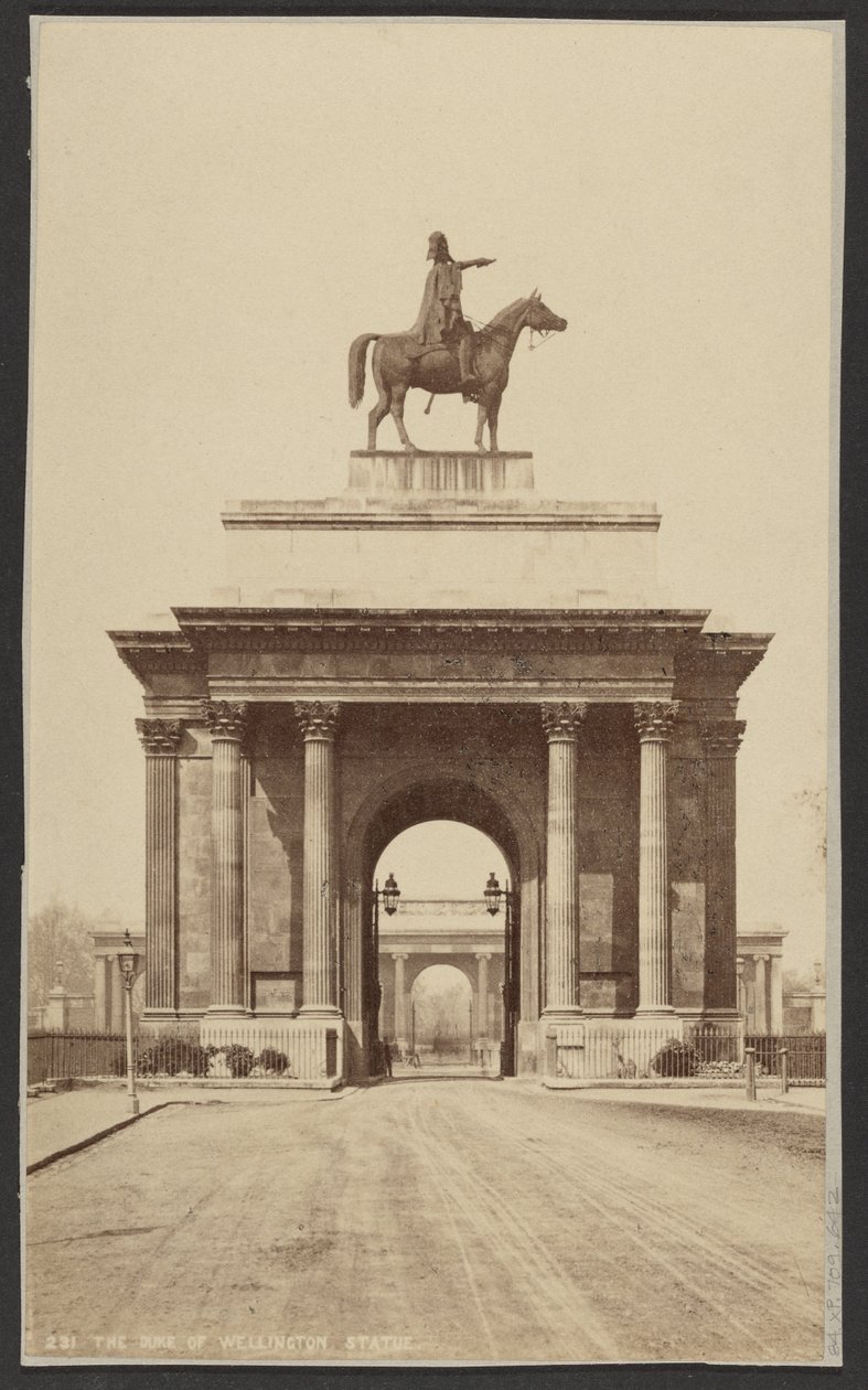 La statua del Duca di Wellington da George Washington Wilson