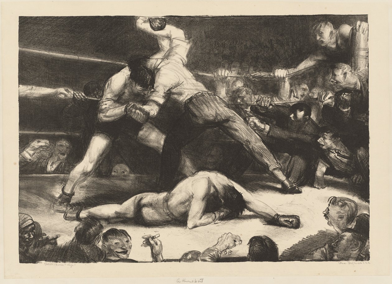 Un Knockout da George Wesley Bellows