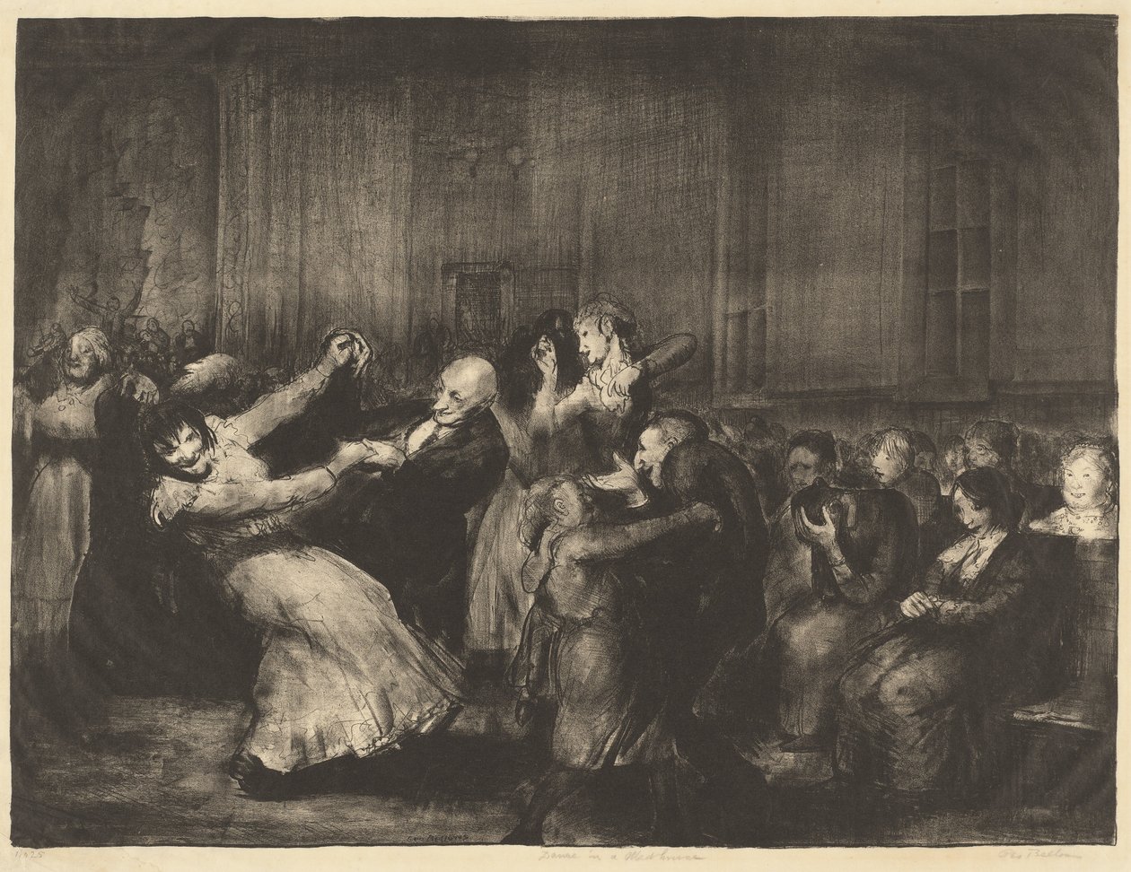 Danza in un manicomio, 1917 da George Wesley Bellows