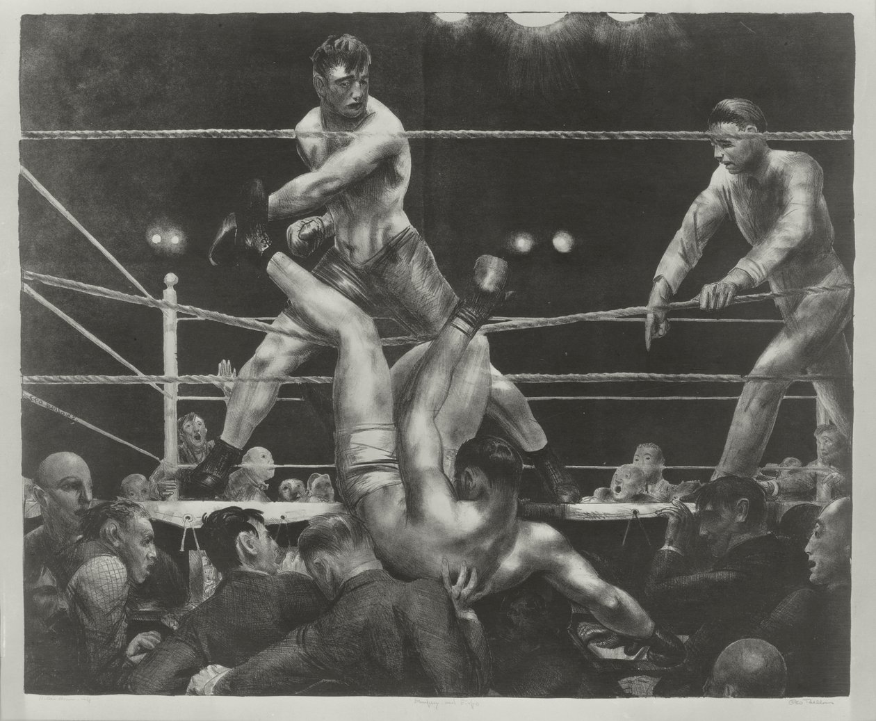 Dempsey e Firpo da George Wesley Bellows