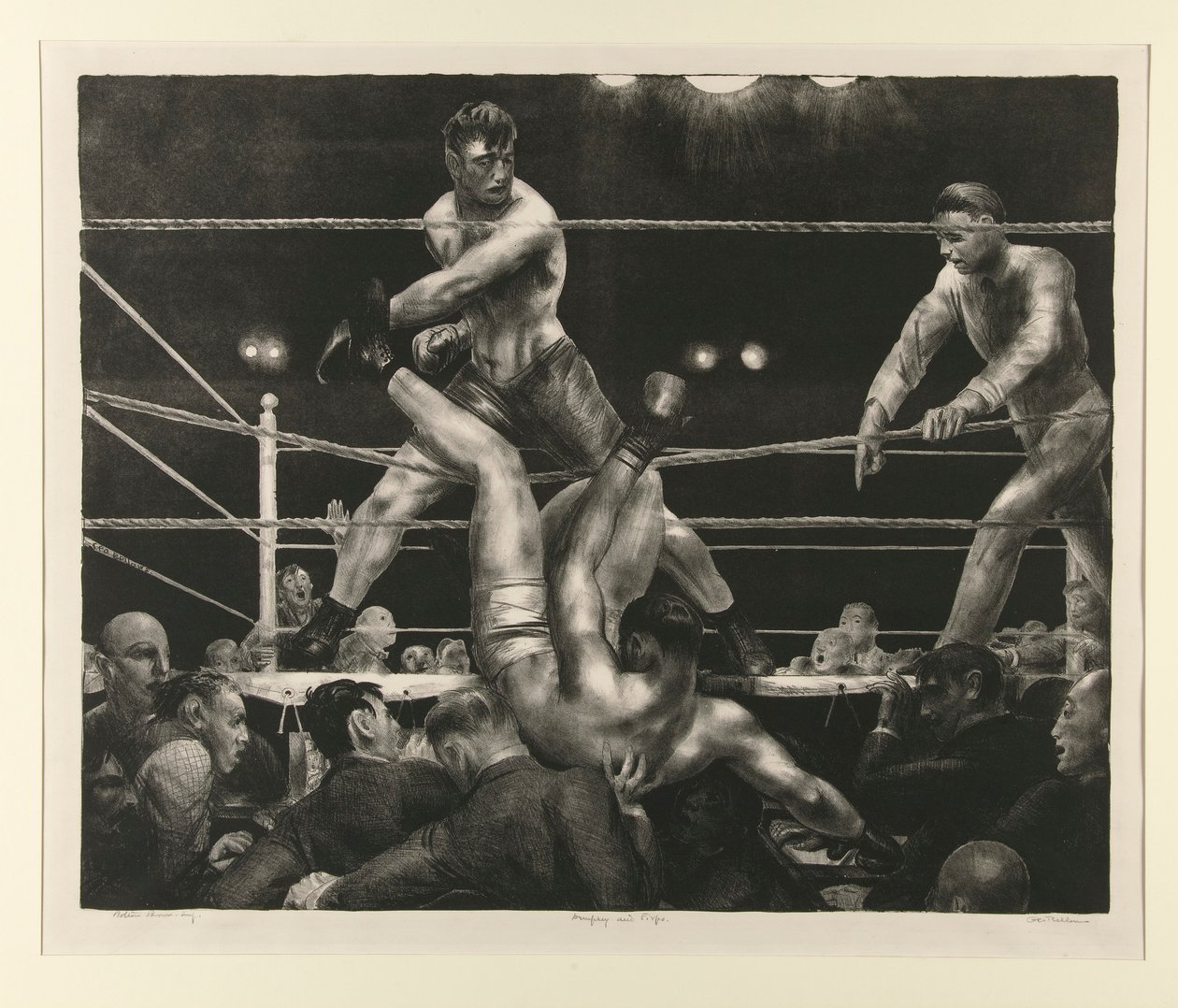 Dempsey e Firpo da George Wesley Bellows