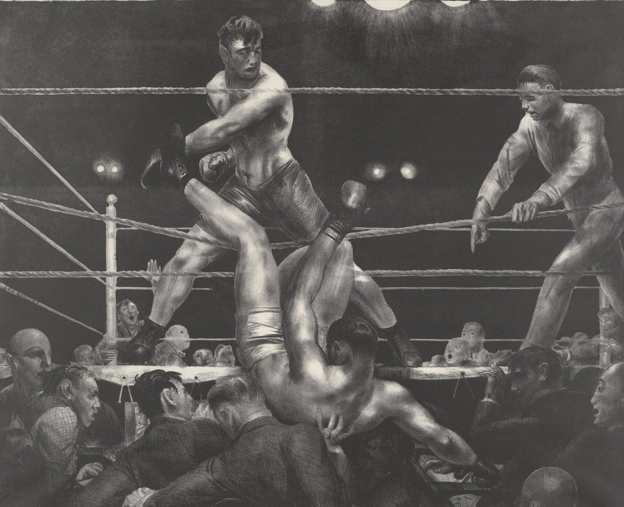 Dempsey e Firpo da George Wesley Bellows