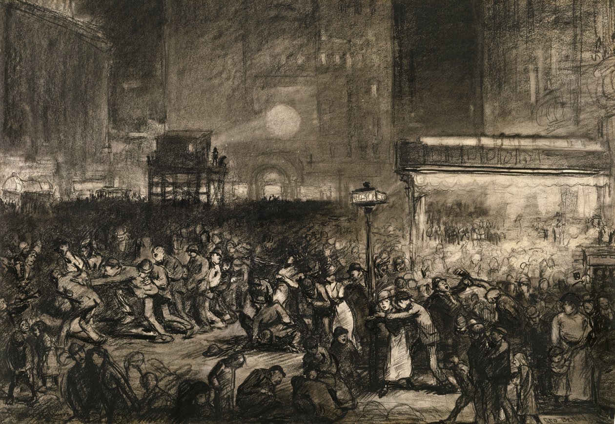 Notte elettorale a Times Square da George Wesley Bellows