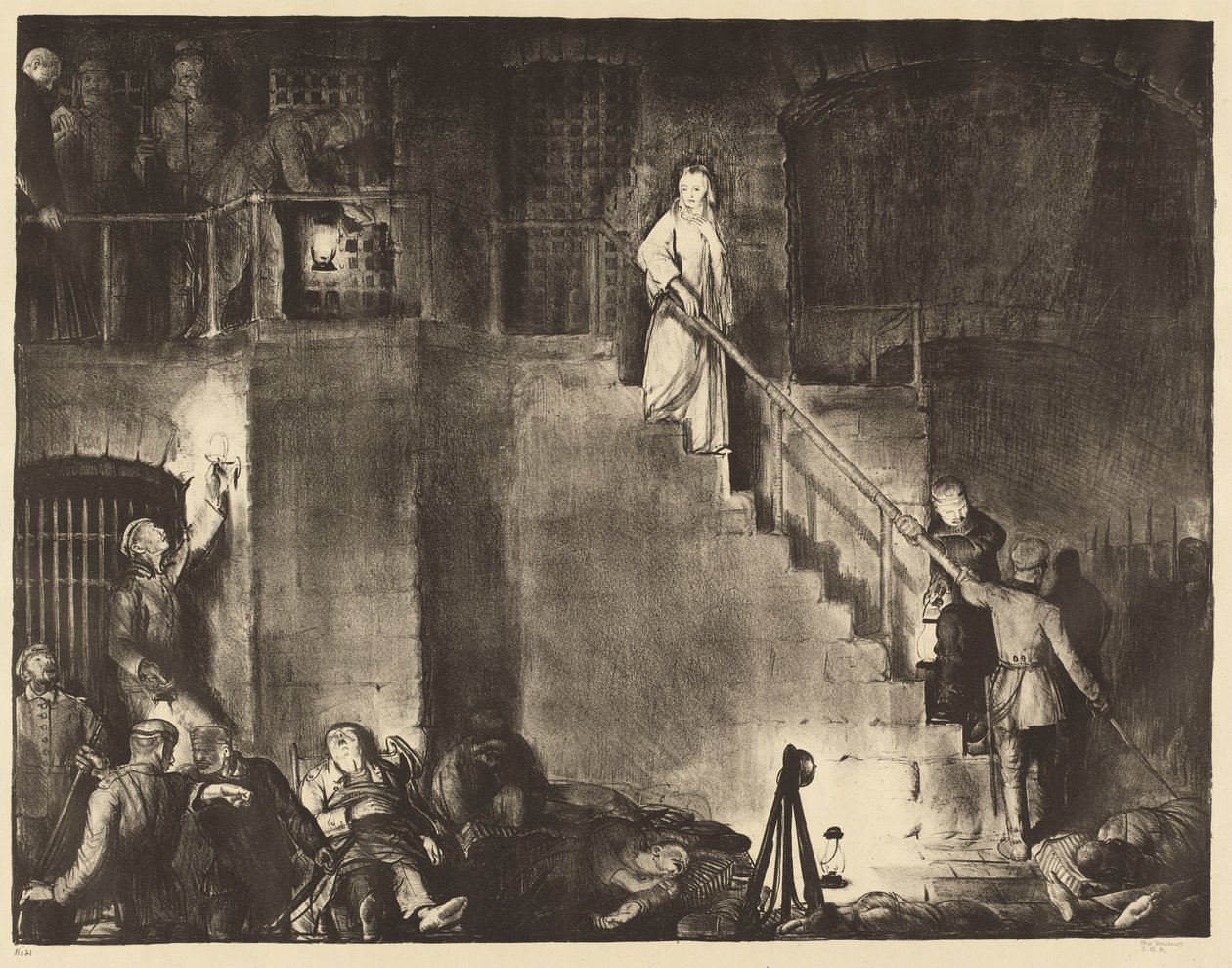 Omicidio di Edith Cavell, 1918 da George Wesley Bellows