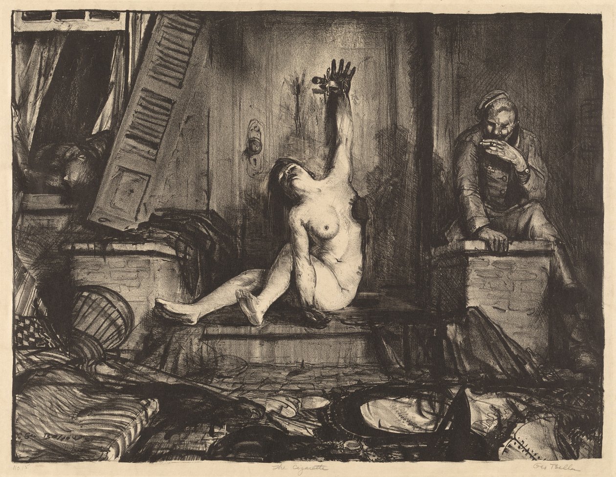 La sigaretta, 1918 da George Wesley Bellows