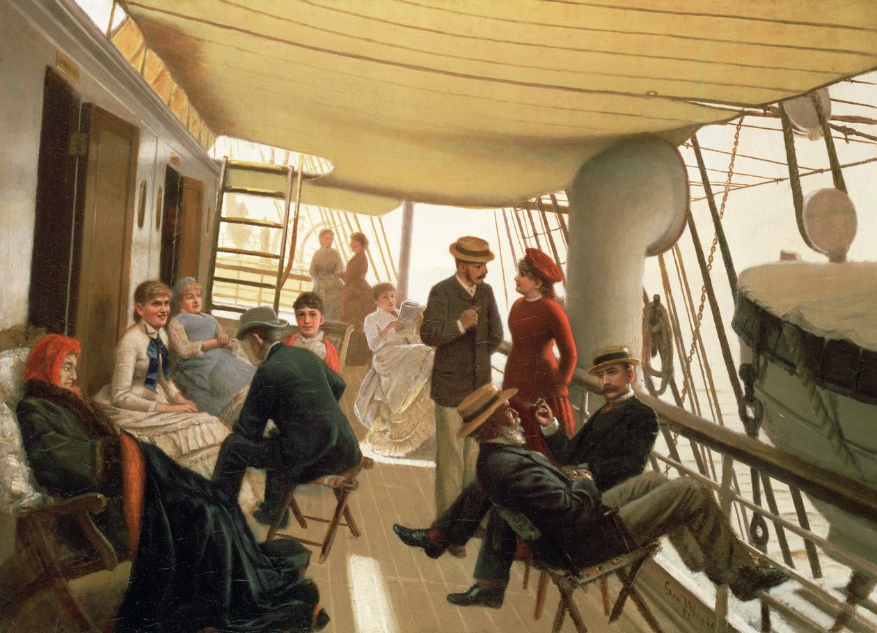 Nave da crociera, 1882 da George Wright