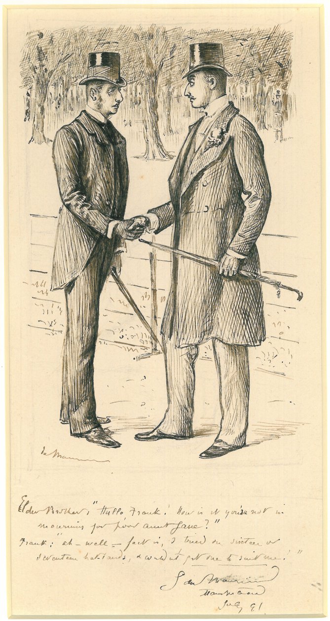 Ciao Frank!, 1891 da George du Maurier