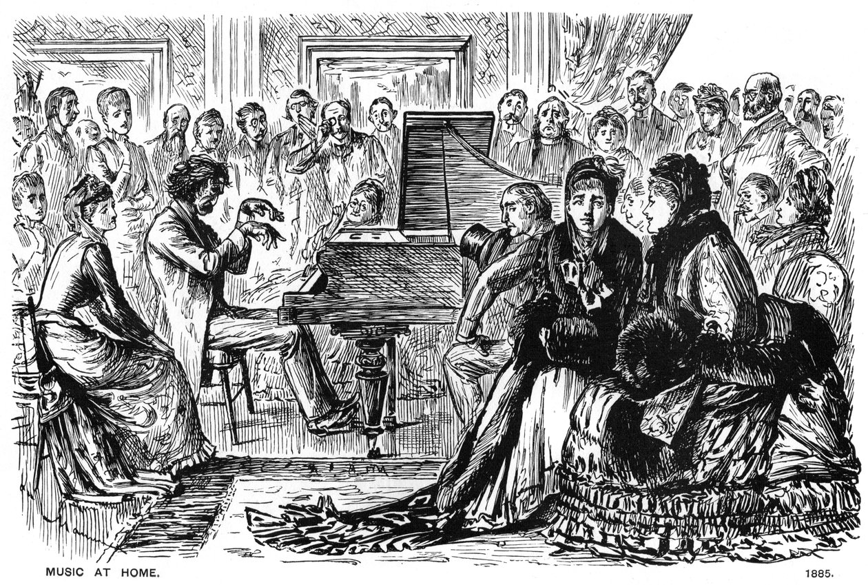 Musica a casa da George du Maurier