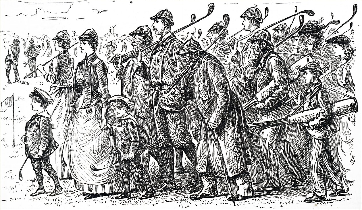 La crescente popolarità del golf da George du Maurier