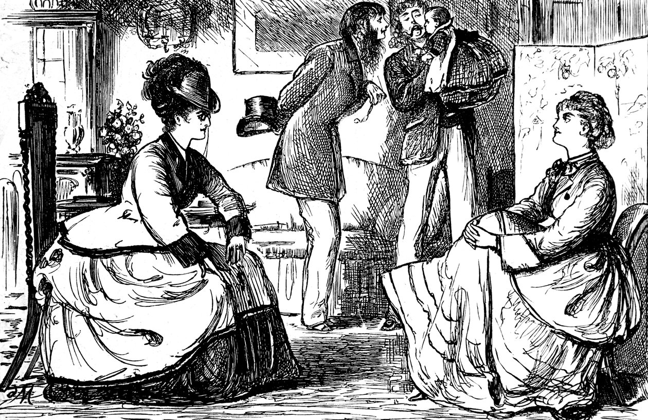 Coppie inglesi di classe superiore da George du Maurier