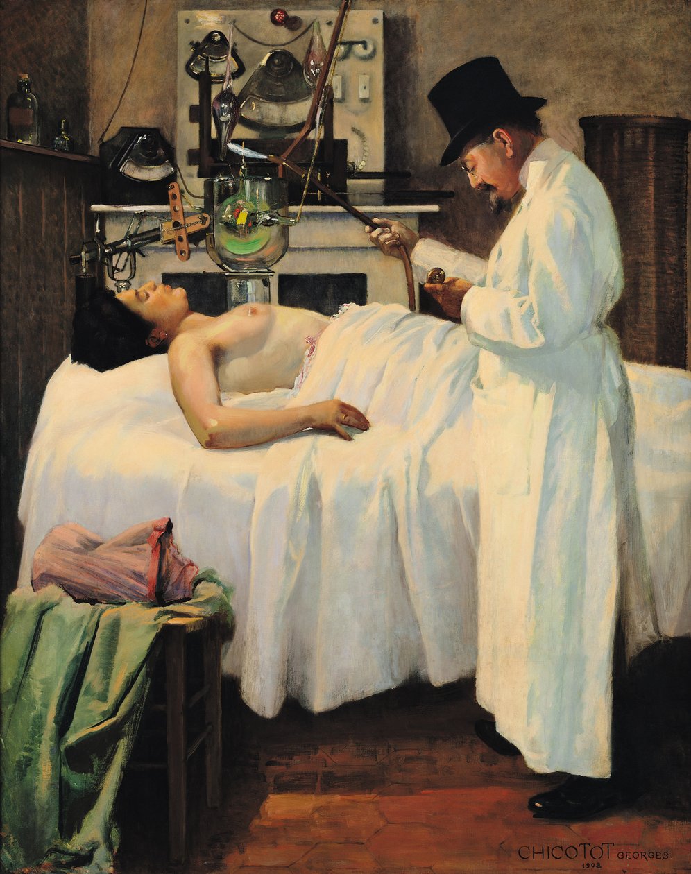 Il primo tentativo di trattare il cancro con i raggi X del dottor Chicotot, 1907 da Georges Chicotot