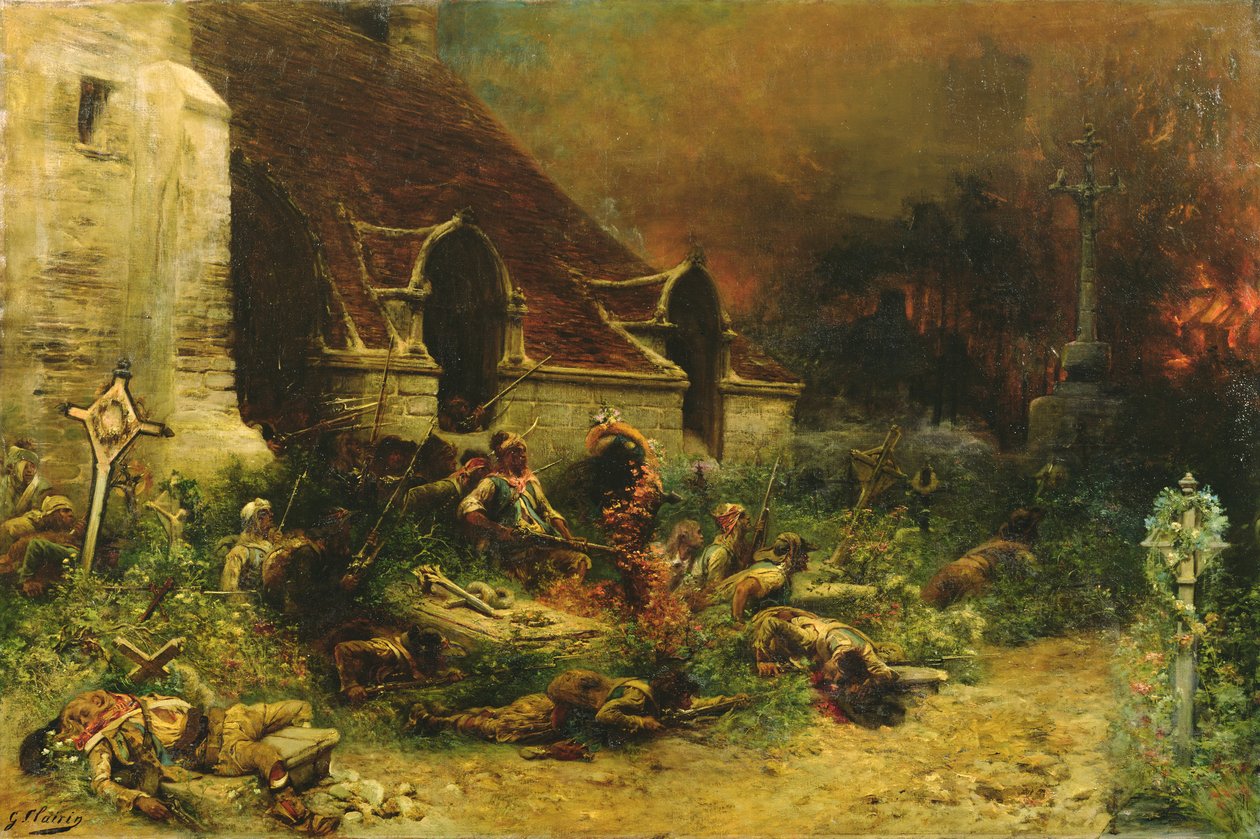 I Chouan che difendono i loro morti, 1902 da Georges Clairin