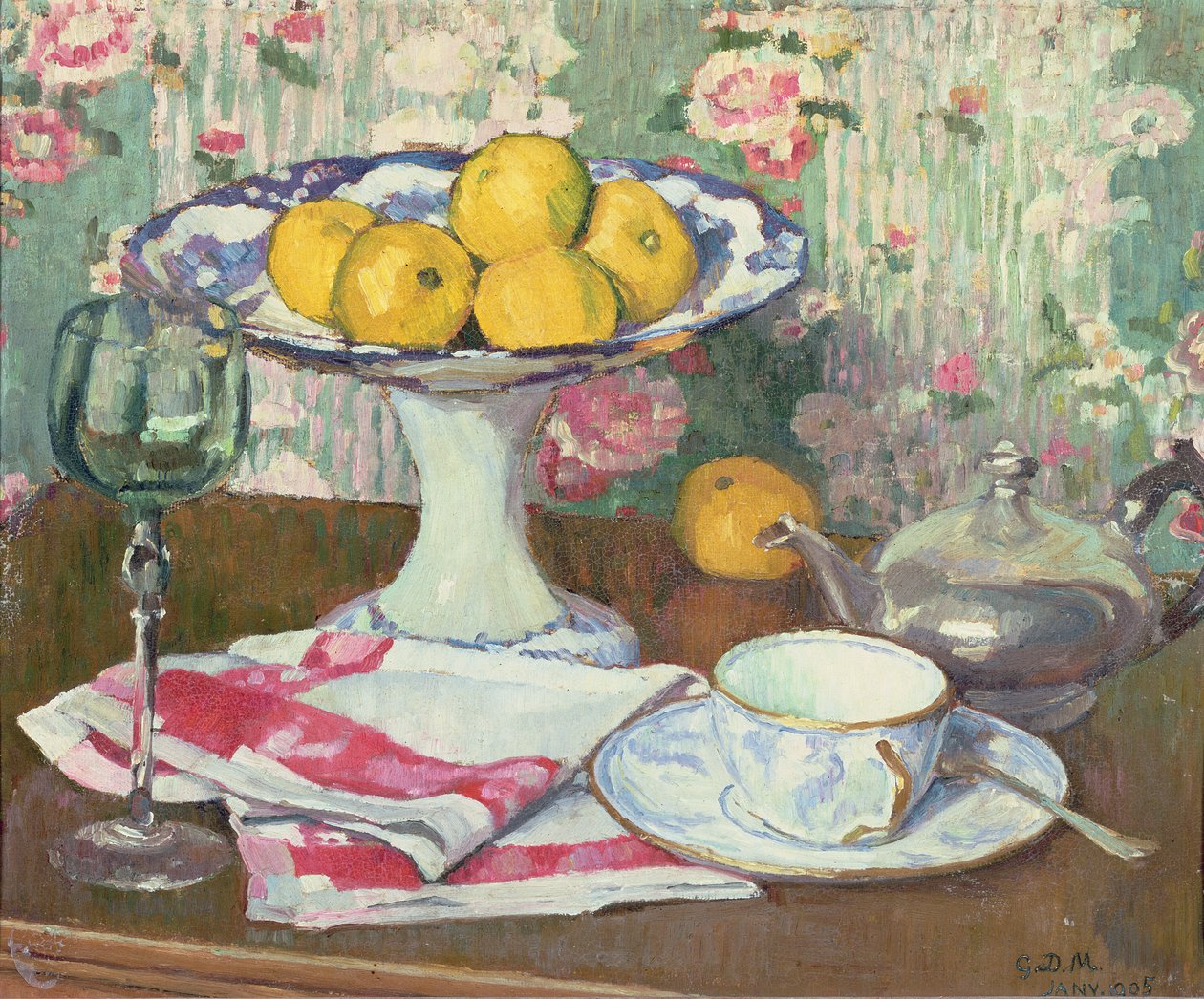 Natura Morta con un Piatto di Frutta, 1905 da George Daniel de Monfreid