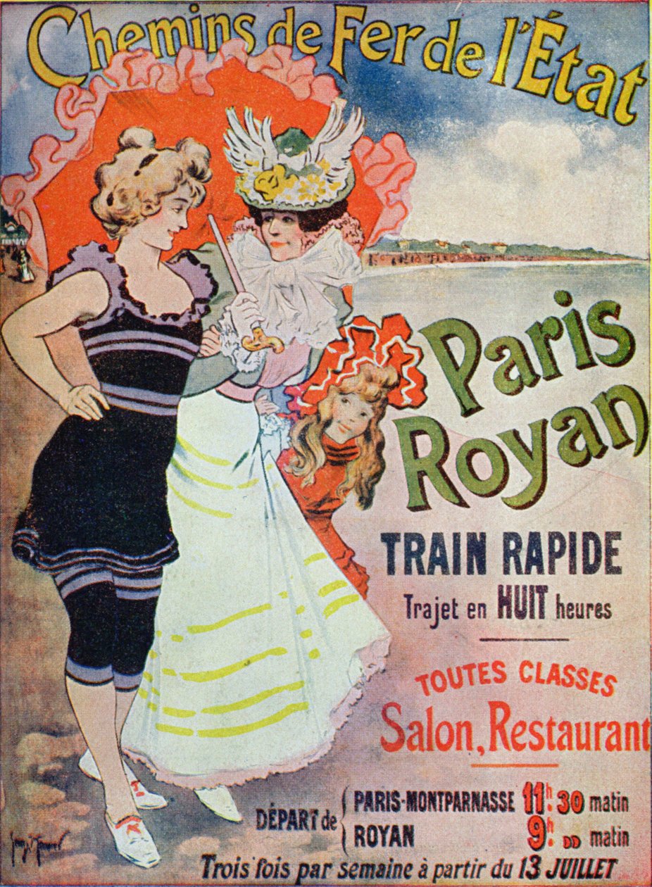 Pubblicità per la linea ferroviaria Paris-Royan, c.1908 da Georges Meunier