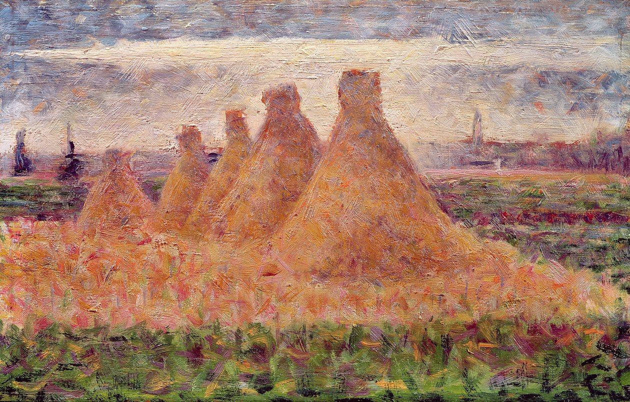 Mucchi di Paglia da Georges Seurat