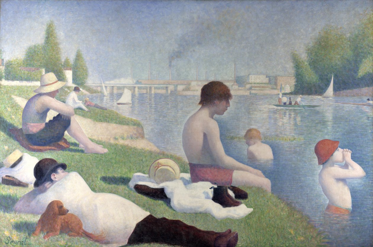 Bagnanti ad Asnières da Georges Seurat