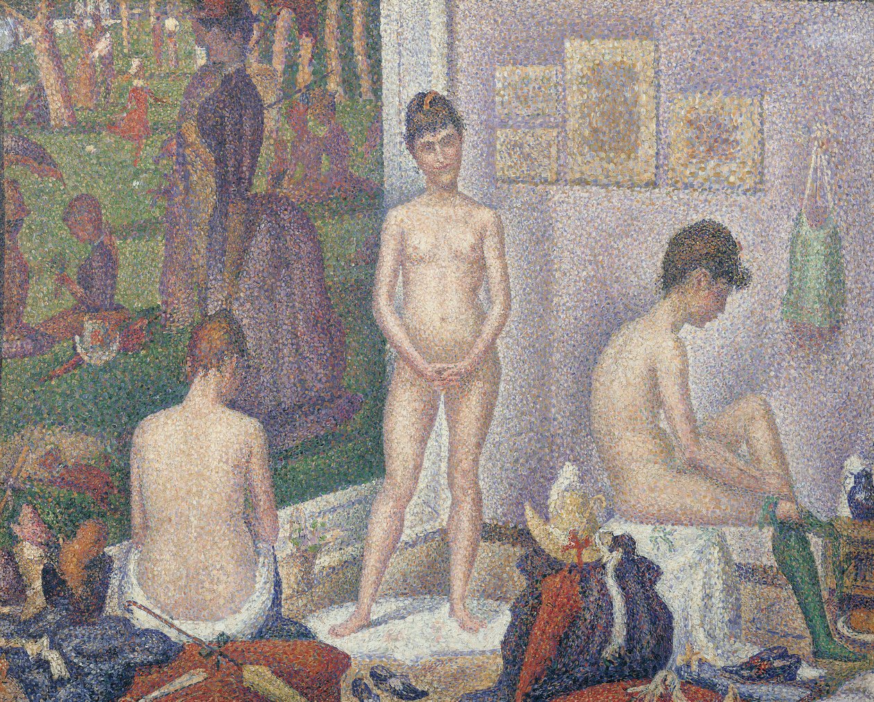 Le modelle, 1888 da Georges Seurat