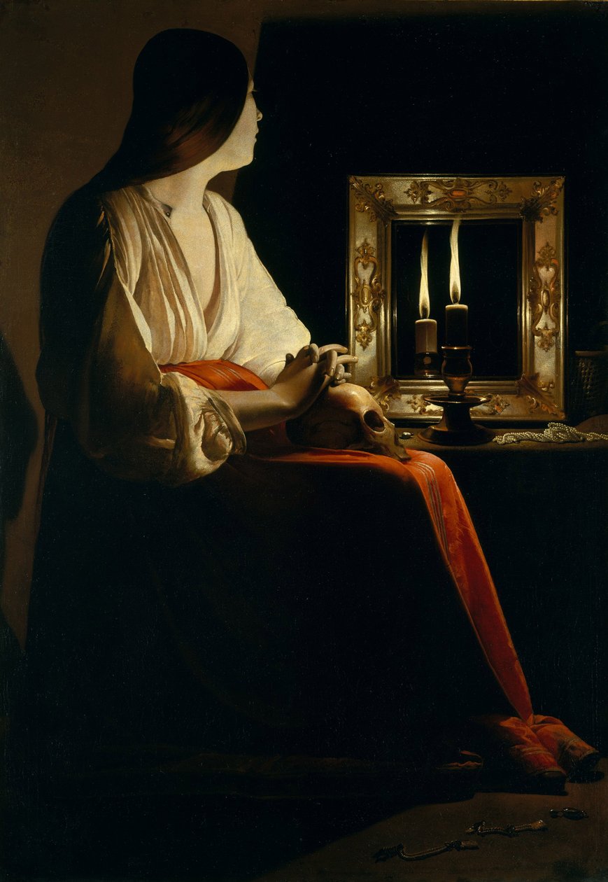 La Maddalena penitente, c.1640 da Georges de La Tour