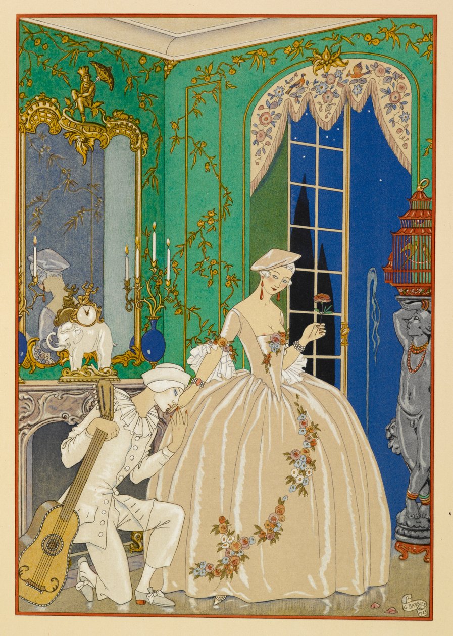 A Clymène. Una donna e un musicista. da Georges Barbier