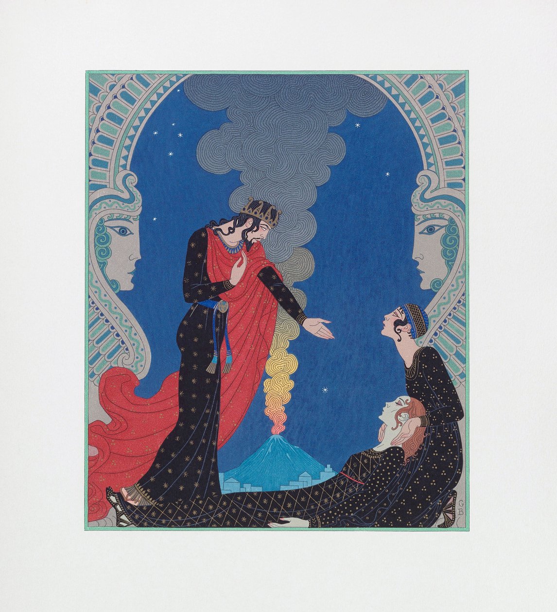 Empedocle, Dio supposto da Georges Barbier
