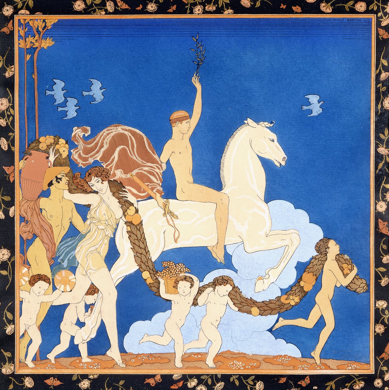 Il Cavallo Bianco, c.1917-1920 da Georges Barbier