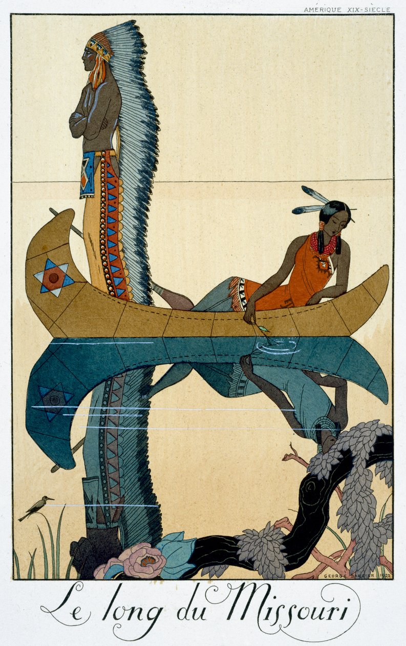 La lunghezza del Missouri, 1922 da Georges Barbier