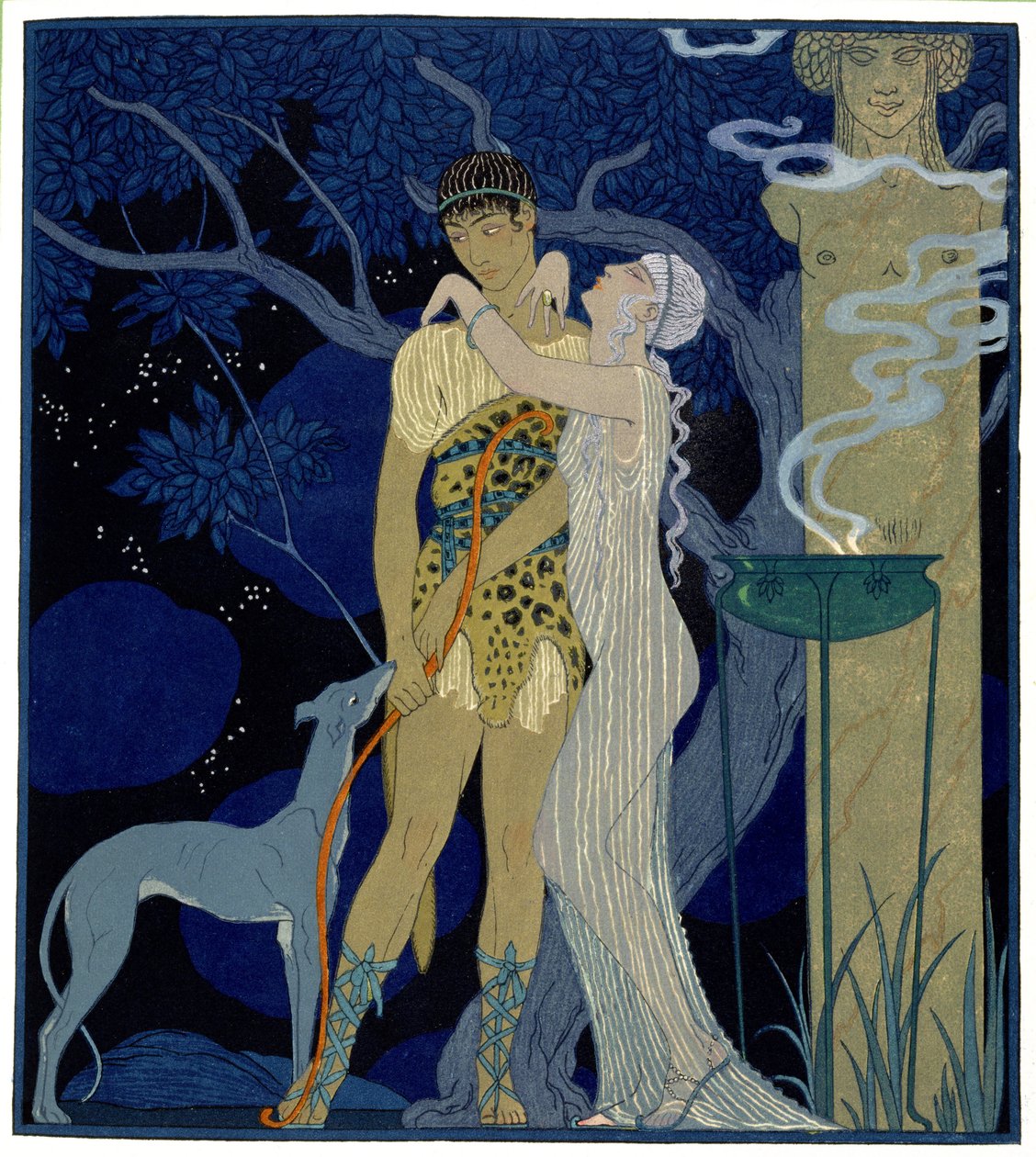 Venere e Adone da Georges Barbier
