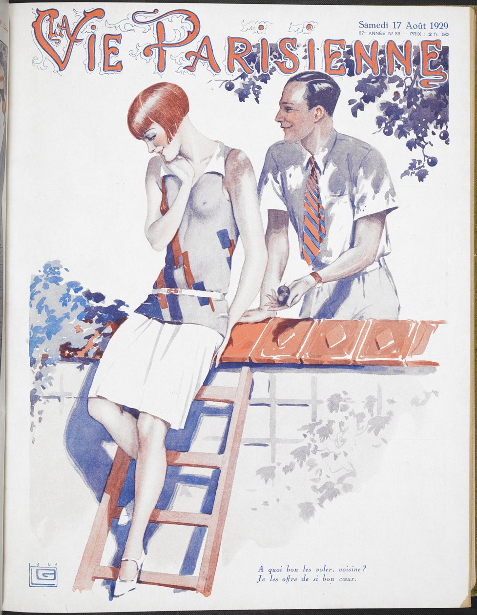Vita parigina", illustrazione da Georges Leonnec