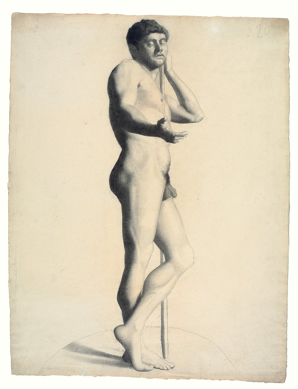 Nudo maschile accademico da Georges Seurat