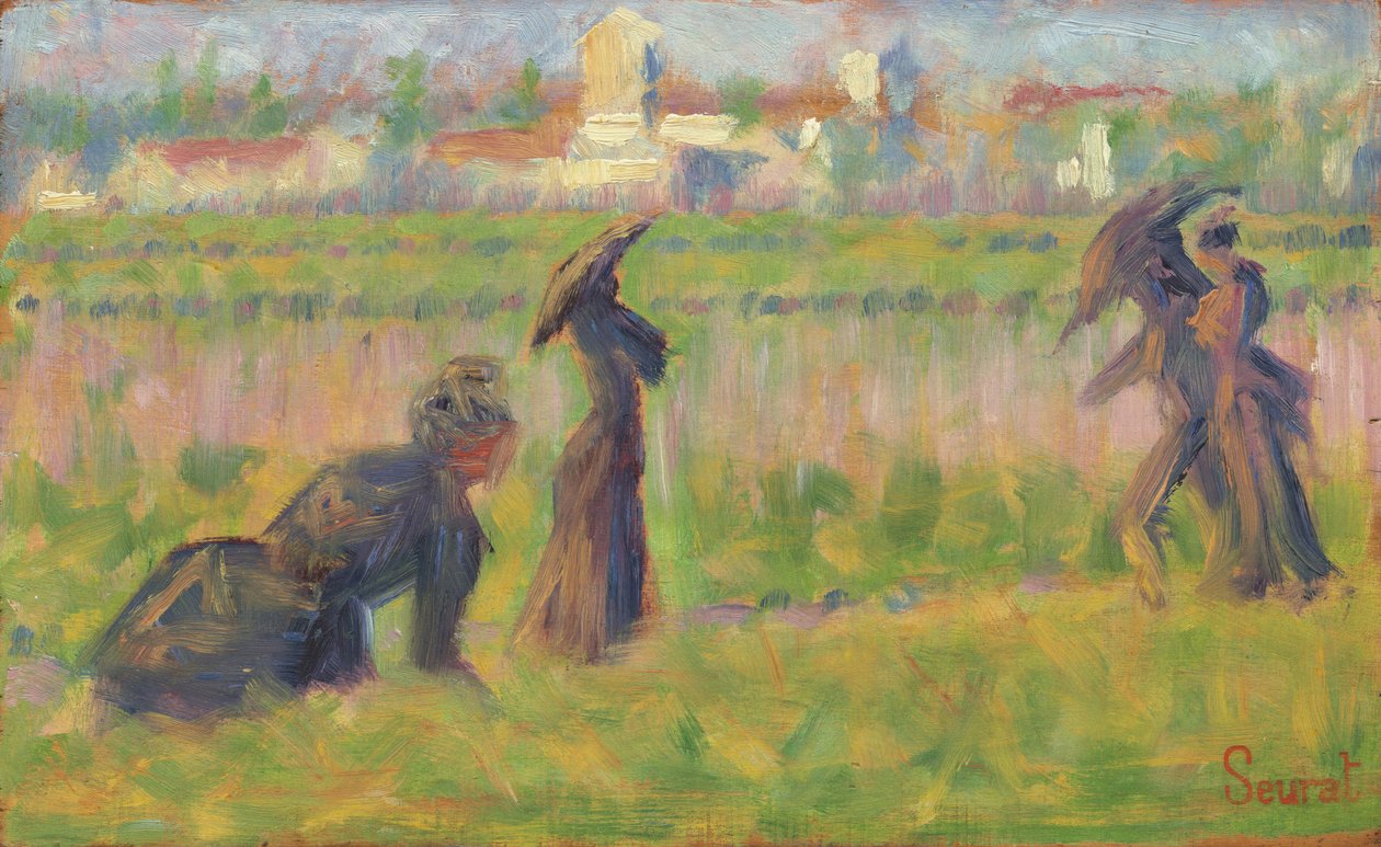 Figure in un paesaggio da Georges Seurat