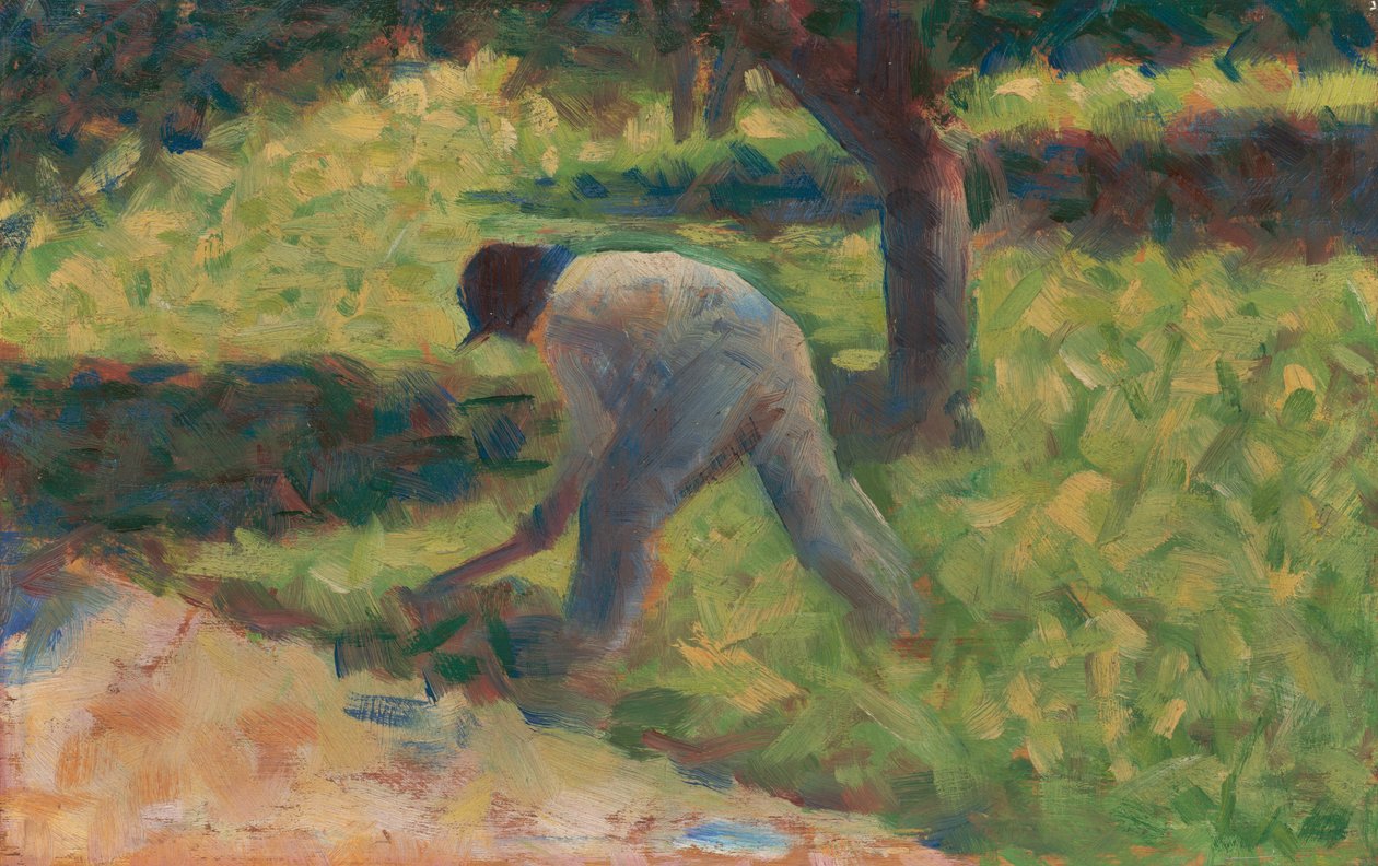Contadino con una zappa da Georges Seurat