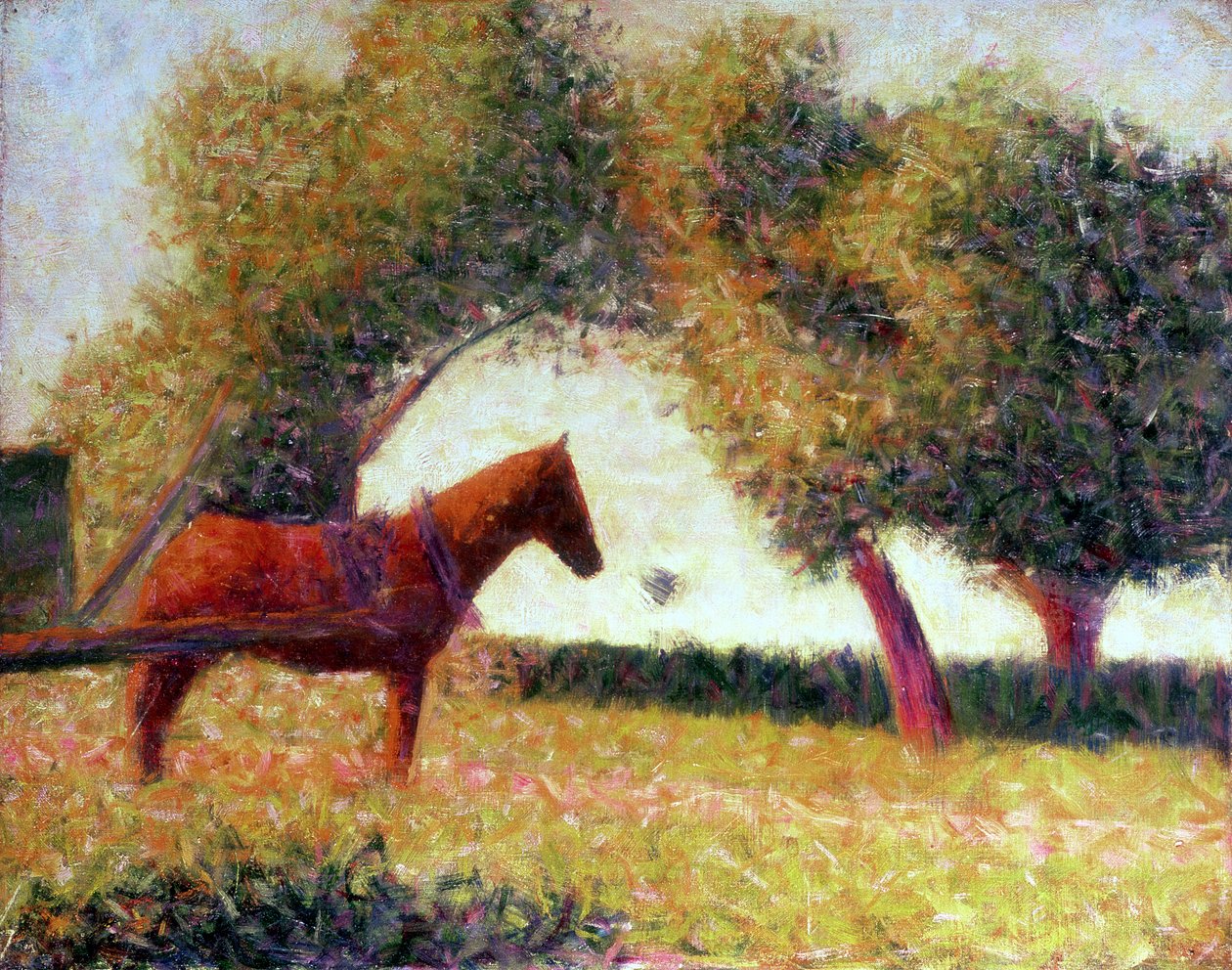 Il cavallo imbrigliato, 1883 da Georges Seurat