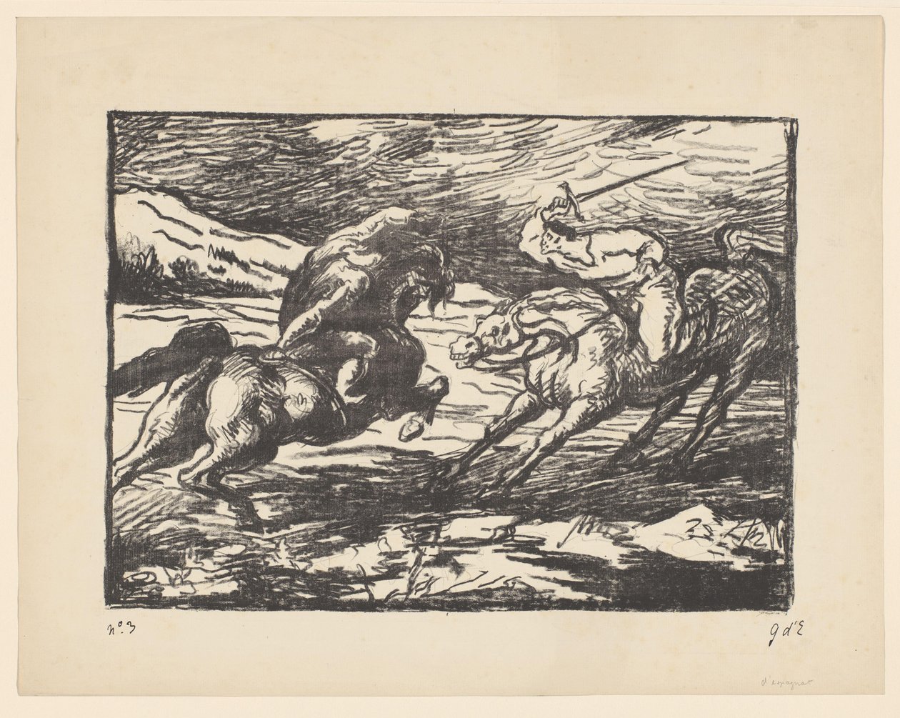 Combattimento tra due cavalieri da Georges d